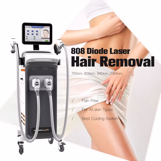 Laser a diodi 755 808 1064 Nm Macchina per salone di bellezza per la depilazione
